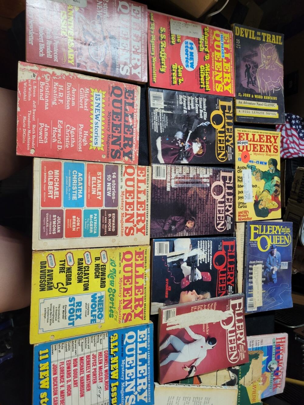 Ellery Queen's Mystery Magazine - Lot of 13 - Older Retro